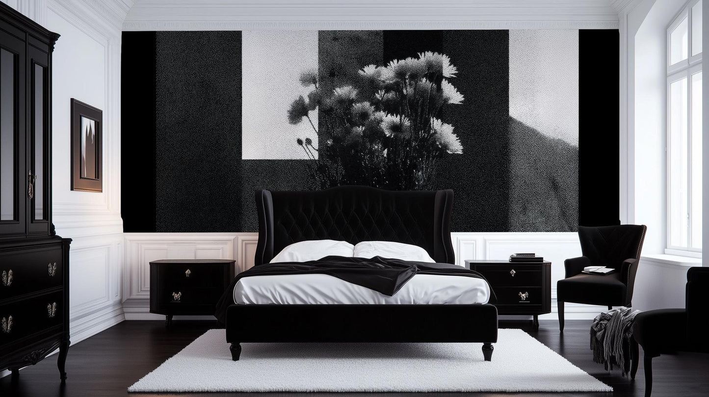 Modern Black wallpaper for Bedroom