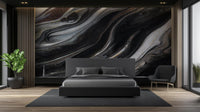 Modern Black wallpaper for Bedroom