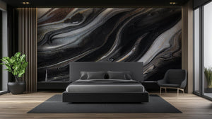 Modern Black wallpaper for Bedroom