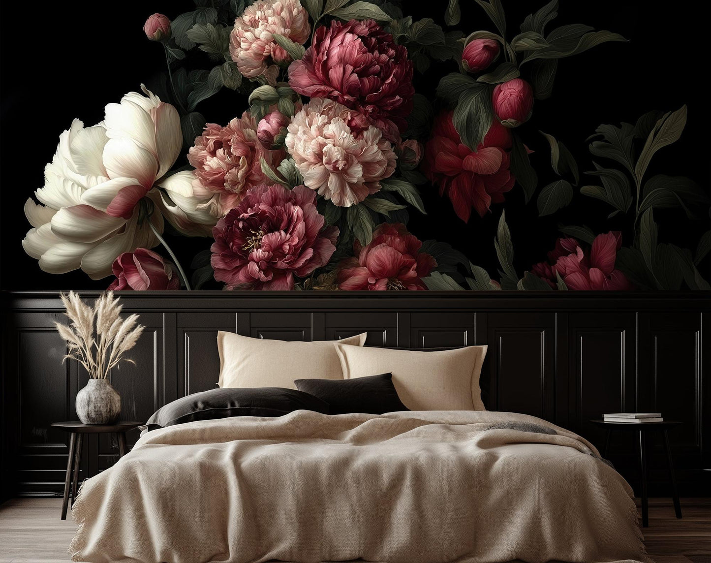 Modern Black wallpaper for Bedroom