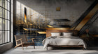 Modern Black wallpaper for Bedroom