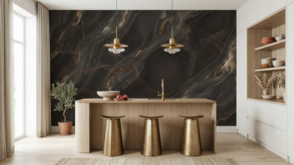Modern Black wallpaper for Dining Room