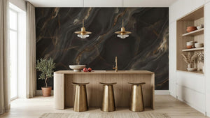 Modern Black wallpaper for Dining Room