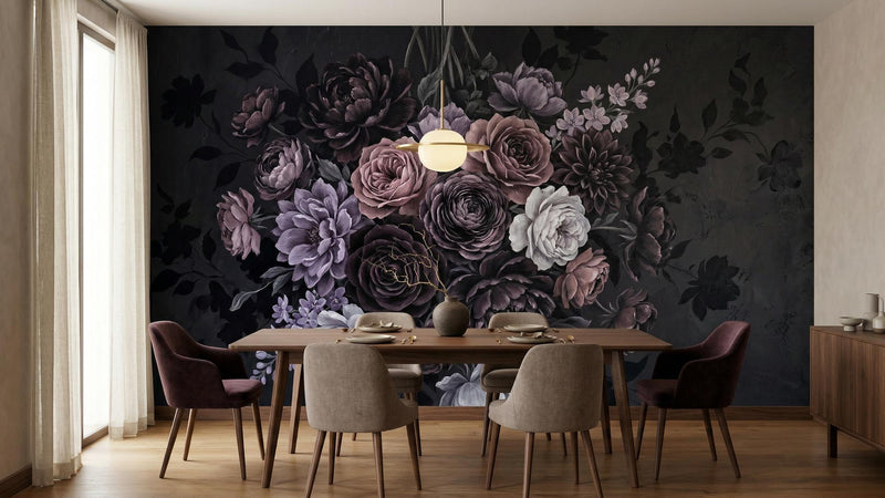 Modern Black wallpaper for Dining Room