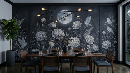 Modern Black wallpaper for Dining Room