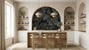 Textured Black Slate Wallpaper