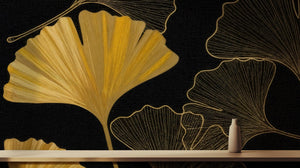 Modern Black wallpaper for Living Room