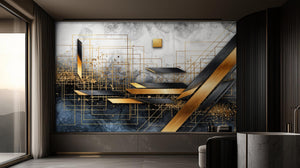 Modern Black wallpaper for Living Room