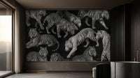 Modern Black wallpaper for Living Room