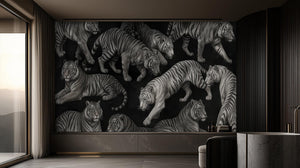 Modern Black wallpaper for Living Room