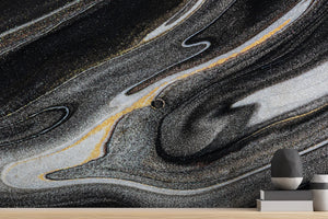 Modern Black wallpaper for Living Room
