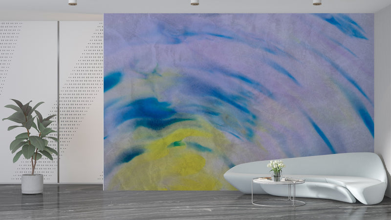 Abstract Blue wallpaper for Bedroom