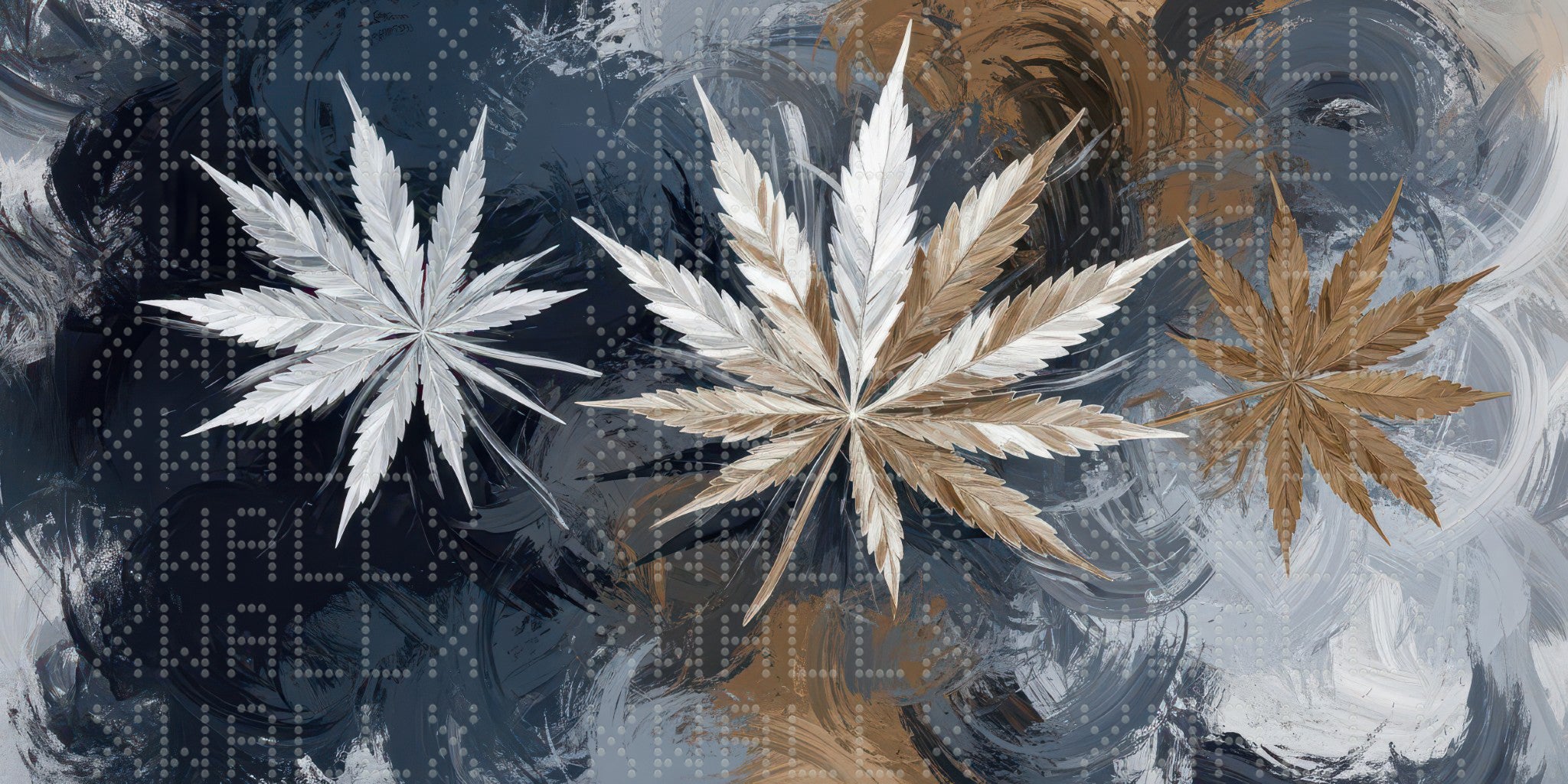Ethereal Leaf Motif Wallpaper