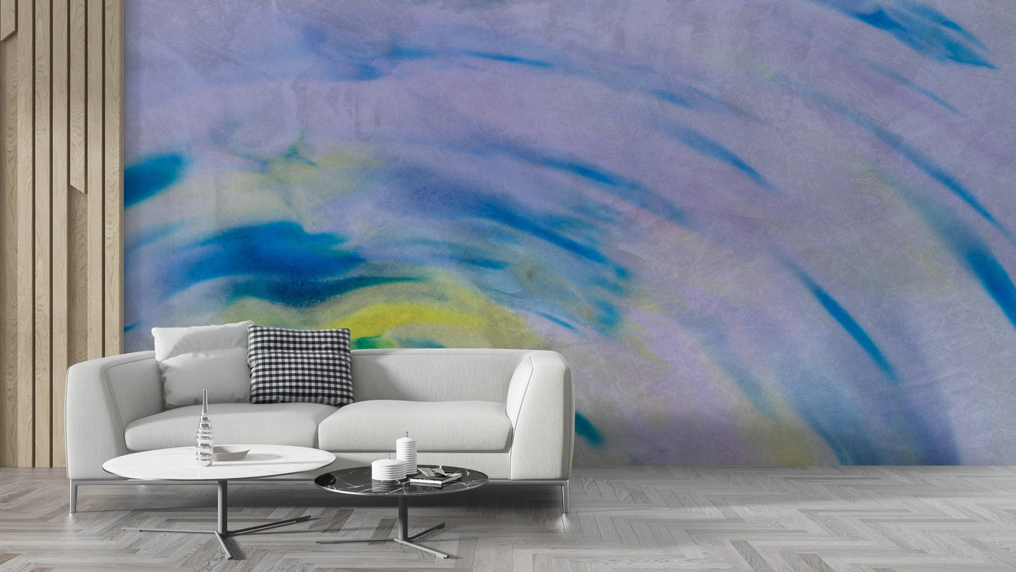 Abstract Blue wallpaper for Living Room