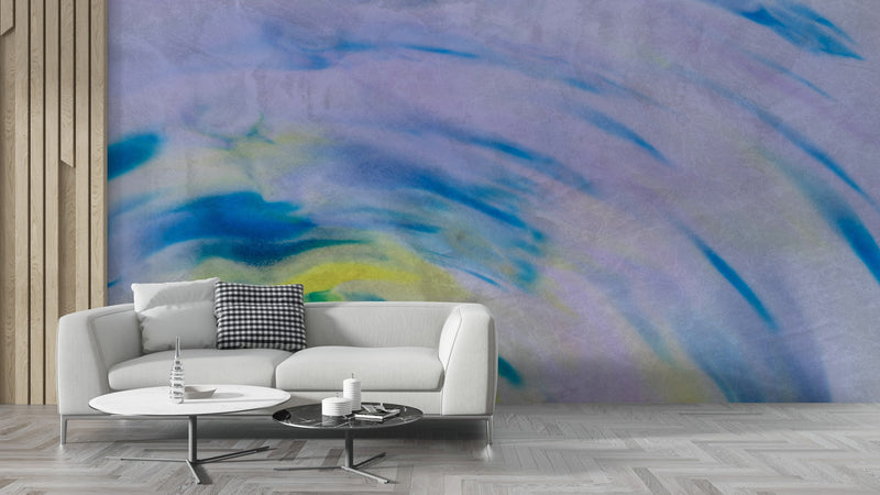 Abstract Blue wallpaper for Living Room