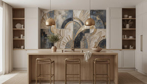 Art Deco Blue wallpaper for Kitchen