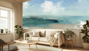 Coastal Blue wallpaper for Living Room