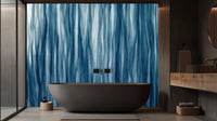 Banyo için Çağdaş Mavi duvar kağıdı