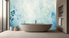 Banyo için Çağdaş Mavi duvar kağıdı