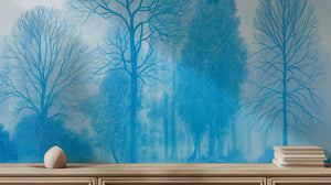 Contemporary Blue wallpaper for Bedroom
