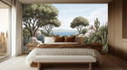 Contemporary Blue wallpaper for Bedroom