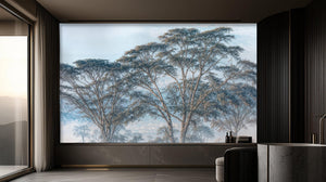 Contemporary Blue wallpaper for Bedroom