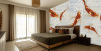 Contemporary Blue wallpaper for Bedroom