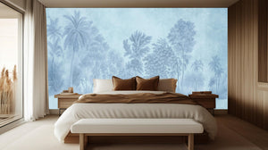 Contemporary Blue wallpaper for Bedroom