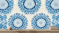 Contemporary Blue wallpaper for Bedroom