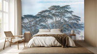 Contemporary Blue wallpaper for Bedroom