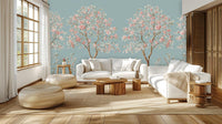 Contemporary Blue wallpaper for Living Room