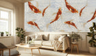 Contemporary Blue wallpaper for Living Room