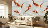 Contemporary Blue wallpaper for Living Room