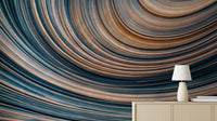 Contemporary Blue wallpaper for Living Room