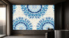 Indigo Mandala Pattern Wallpaper