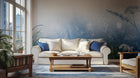 Contemporary Blue wallpaper for Living Room