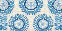 Indigo Mandala Pattern Wallpaper
