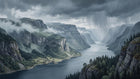 Majestic Fjord Landscape Wallpaper