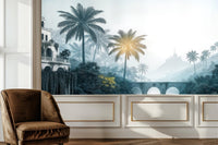 Contemporary Blue wallpaper for Living Room