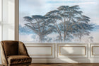 Contemporary Blue wallpaper for Living Room
