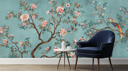 Eclectic Blue wallpaper for Bedroom