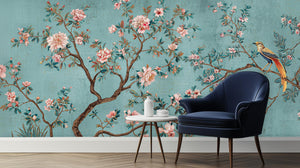 Eclectic Blue wallpaper for Bedroom