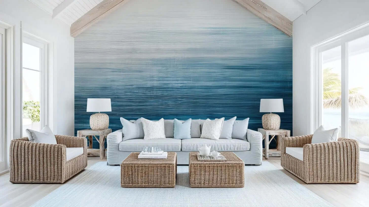 Mavi Ombre Duvar posteri - XWALLX