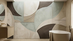 Modern Blue wallpaper for Bathroom