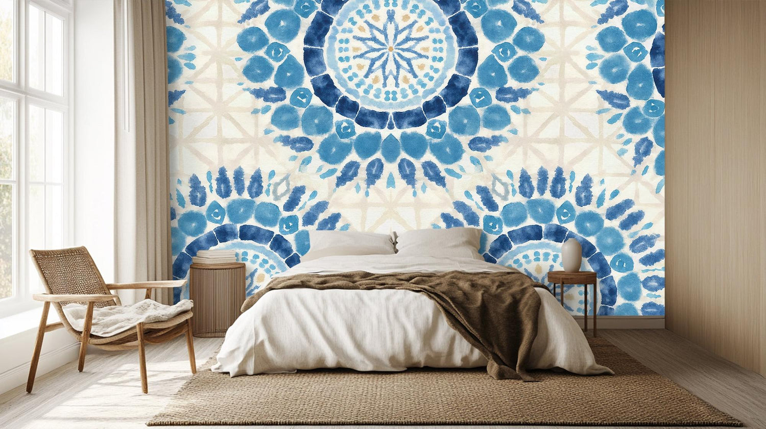 Modern Blue wallpaper for Bedroom