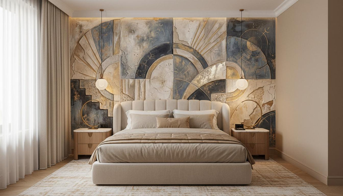 Modern Blue wallpaper for Bedroom