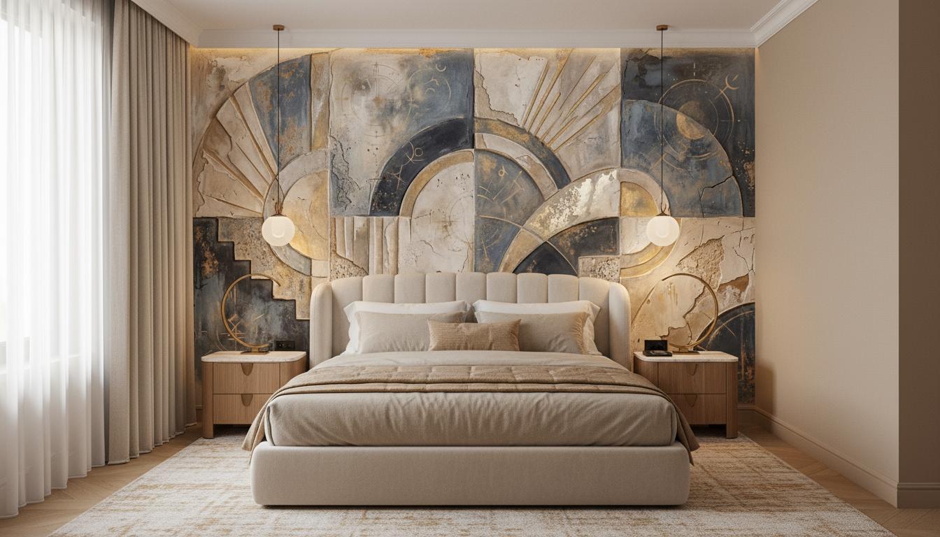 Modern Blue wallpaper for Bedroom