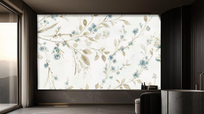Modern Blue wallpaper for Bedroom