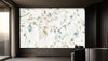 Delicate Blue Floral Branches Wallpaper