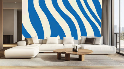 Modern Blue wallpaper for Living Room